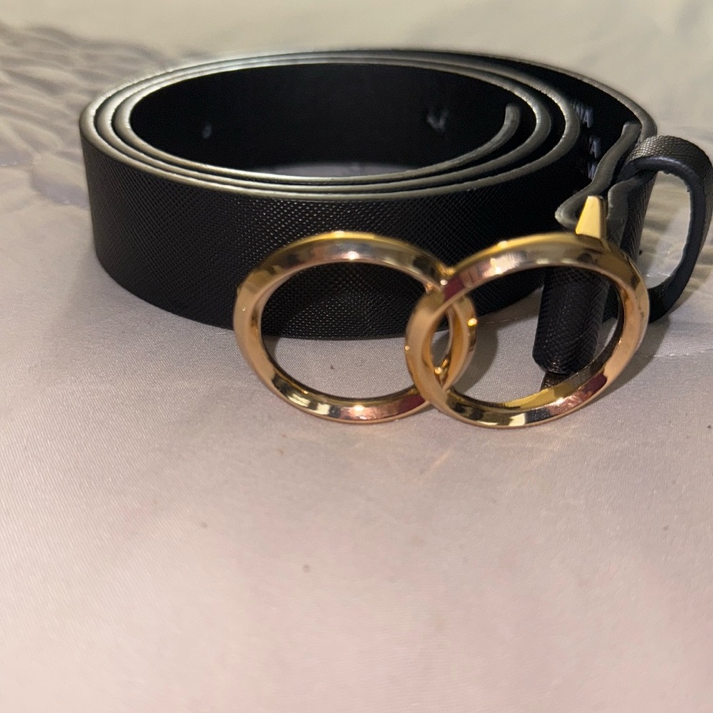 Black belt. Gold details